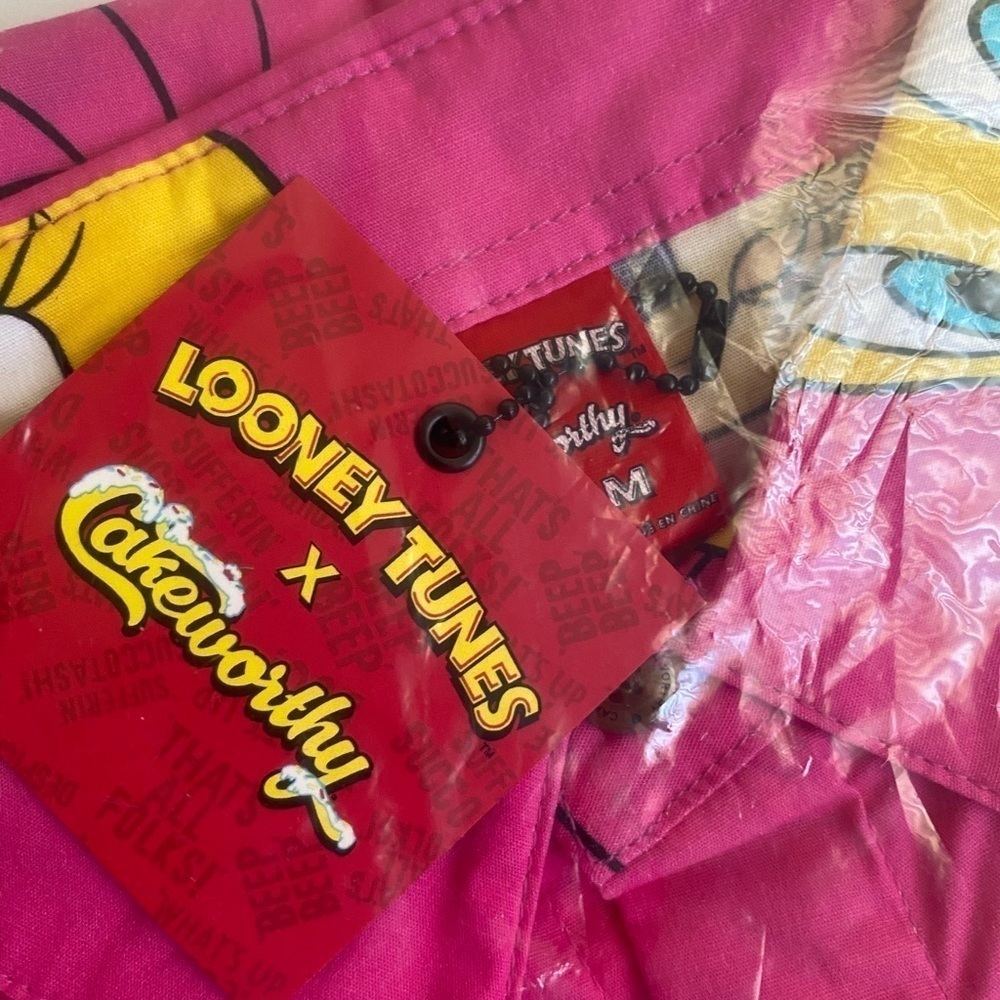 Looney tunes Tweety button up shirt M unisex - Picture 5 of 6